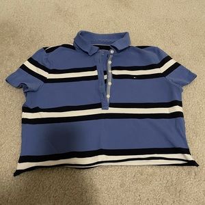 Tommy Hilfiger cropped collared button up shirt